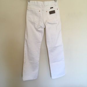 White Denim Wranglers
